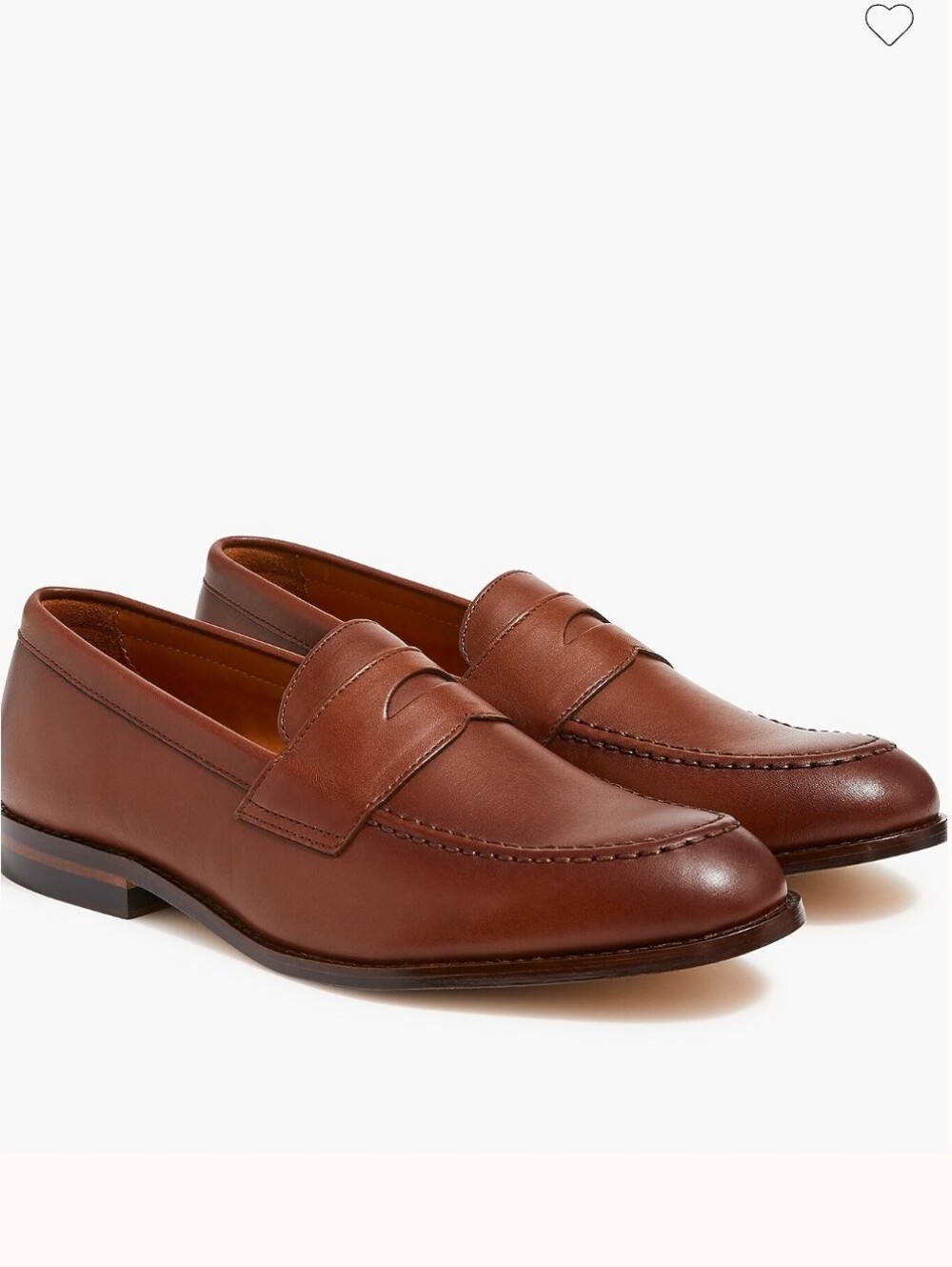 J. Crew Factory Classic Penny Loafers - Burnished Brown